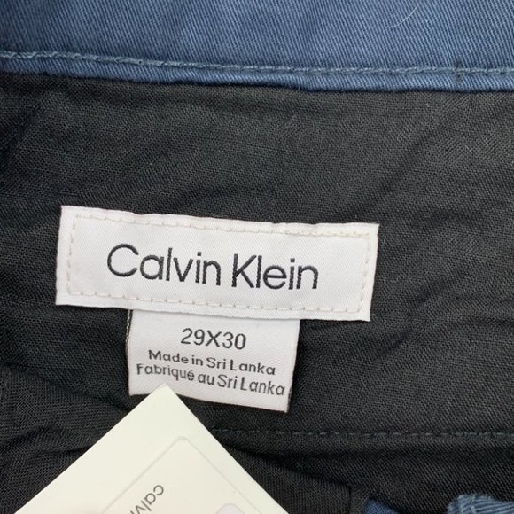 Calvin Klein Mens Pants Straight-Fit Stretch Chino Pants Size 29*30 - Picture 7 of 9